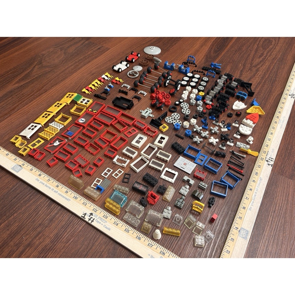 Lego Pieces Lot Tires Axle Door Window Flag Boat Steering Wheel Propeller Pulley - Picture 8 of 8